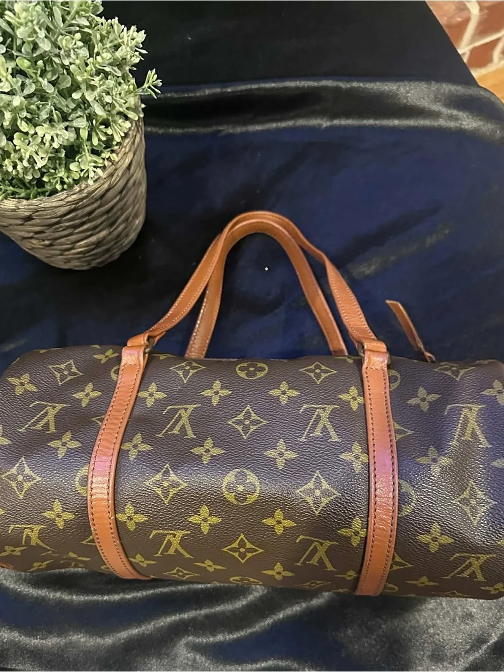 Louis Vuitton Monogram Canvas Cylindrical Duffel Bag in Brown and Tan